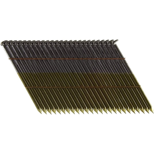 Collated Framing Nail, 8.5 in L, Hot Dipped Galvanized, Round Head, 28 Degrees, 500 PK